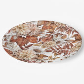 秋水彩フローラベビーシャワー ペーパープレート (アングル)