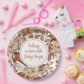 秋水彩フローラベビーシャワー ペーパープレート (パーティー)