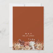 秋水彩フローラ結婚ズ 招待状 (裏面)