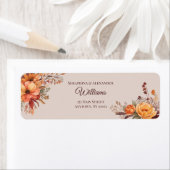 秋水彩フローラ結婚差出人住所 ラベル (インサイチュ)