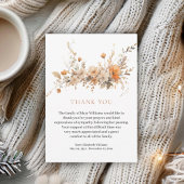 秋水彩フローラ葬式ありがとう サンキューカード