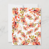 秋水彩フローラ70th Birthday Partyメニュー 招待状 (裏面)