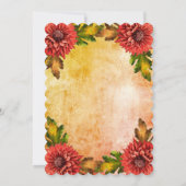 秋水彩フローラ75th誕生日パーティー 招待状 (裏面)