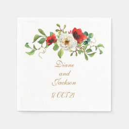 秋水彩フローラ スタンダードカクテルナプキン