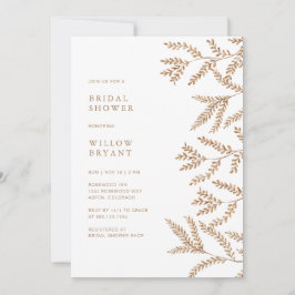 秋水彩ブライダルシャワー 招待状