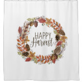 秋水彩リース シャワーカーテン (正面)