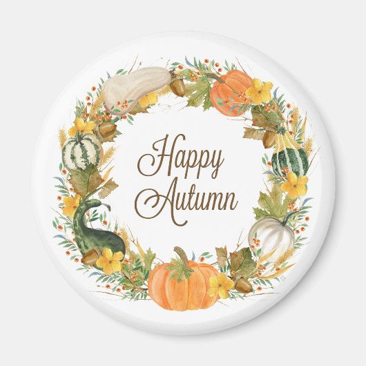 秋水彩リース マグネット (正面)