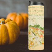 秋水彩女性とカボチャ感動的 タンブラー