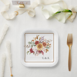 秋水彩植物学 ペーパープレート