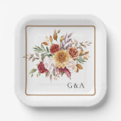 秋水彩植物学 ペーパープレート (正面)