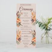 秋水彩素朴フローラ結婚式 プログラム (スタンド正面)