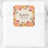 秋水彩花ブライダルシャワー スクエアシール (バッグ)