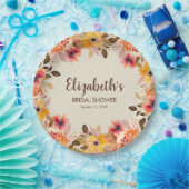 秋水彩花ブライダルシャワー ペーパープレート (パーティー)