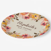 秋水彩花ブライダルシャワー ペーパープレート (アングル)