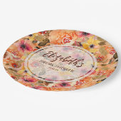 秋水彩花ブライダルシャワー ペーパープレート (アングル)