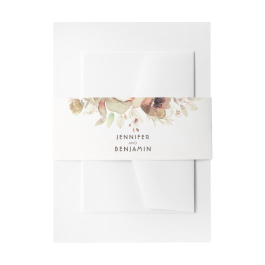 秋水彩花ヴィンテージウェディング 招待状ベリーバンド (正面例)