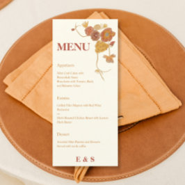 秋水彩花結婚のメニュー メニュー