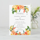 秋水彩花結婚式招待状 招待状 (スタンド正面)