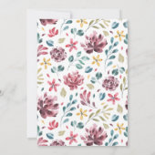 秋水彩花結婚式招待状 招待状 (裏面)