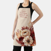 秋水彩花 – クリームと赤 –  エプロン (インサイチュ)