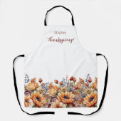 秋水彩花 – 白色 エプロン (正面)