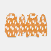 秋水彩赤ちゃんシャワー足跡パターン フェイバーボックス (折り畳みなし)