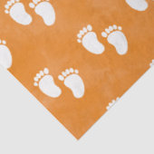 秋水彩赤ちゃんシャワー足跡パターン 薄葉紙 (詳細)