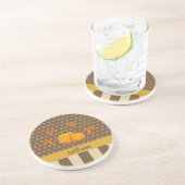 秋水玉模様カボチャ名付き コースター (側面)