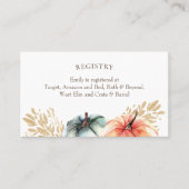 秋水色かぼちゃ小麦シャワーレジストリカード 名刺 (正面)