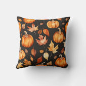 秋水色カボチャ紅葉 クッション (裏面)