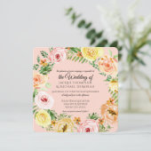 秋水色フローラモダンバラリース 招待状 (スタンド正面)