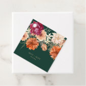 秋水色フローラ秋の結婚式 フェイバータグ (インサイチュ)