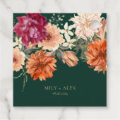 秋水色フローラ秋の結婚式 フェイバータグ (裏面)