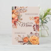 秋水色素朴フローラ結婚メニュー メニュー (スタンド正面)