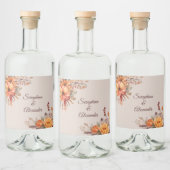 秋水色素朴フローラ結婚 リキュールボトルラベル (ボトル)