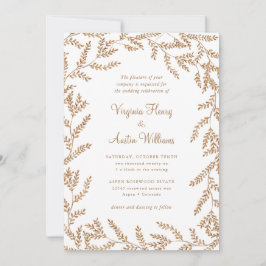 秋水葉色結婚の 招待状