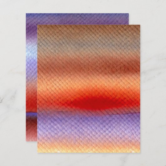 秋水鮮やか色夕日スクラップブック紙 (正面/裏面)