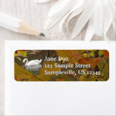 秋池と白鳥 ラベル (インサイチュ)