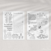 秋活動ワークシ子供へート チラシ