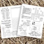 秋活動ワークシ子供へート チラシ