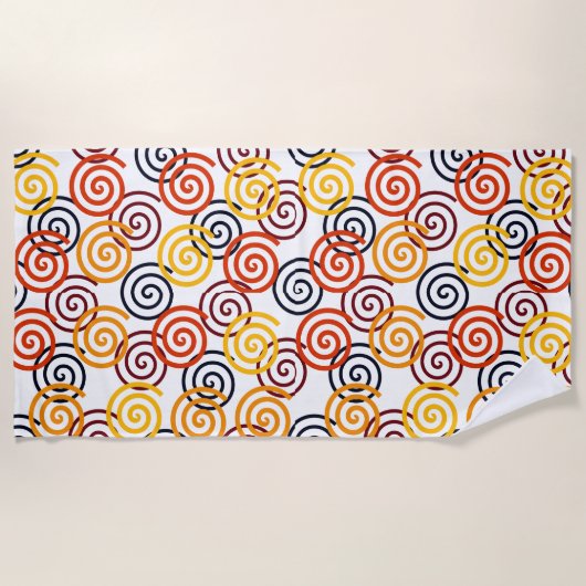 秋渦 ビーチタオル (正面)