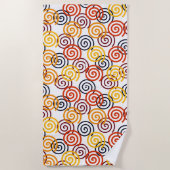 秋渦 ビーチタオル (正面)