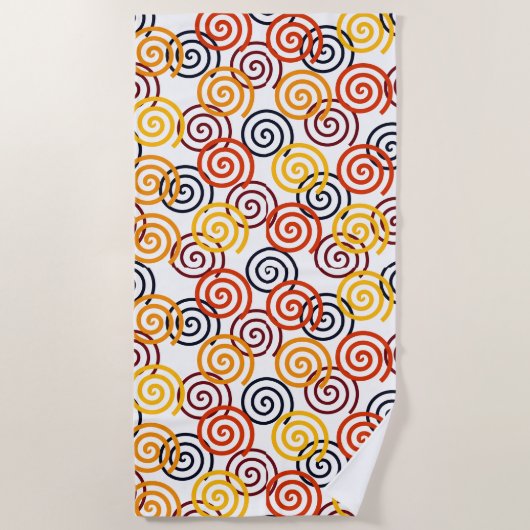 秋渦 ビーチタオル (正面)