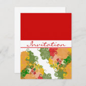 秋渦 招待状 (正面/裏面)