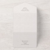 秋湖と森すべて1つの結婚式の招待 オールインワン招待状 (外側)