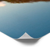 秋湖反射ポスター ポスター (角)