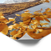 秋湖春マウンテン4k壁紙シンプルランド ポスター (角)