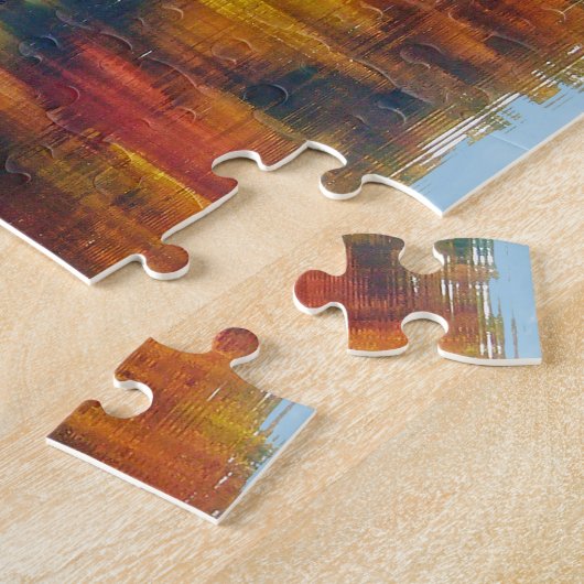 秋湖 ジグソーパズル (側面)