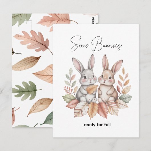 秋準備の一部 ポストカード (正面/裏面)