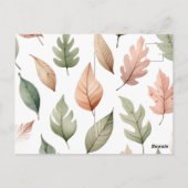 秋準備の一部 ポストカード (裏面)